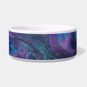 Tigela Tinta cósmica Nebulosa da Galáxia Roxa Azul Turq