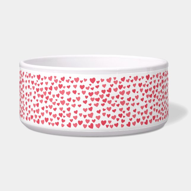 Tigela Tiny Hearts Cerâmica Pet Bowl (Frente)