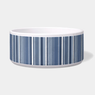 Tigela Tiras de azul e de branco