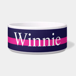 Tigela Tiras de Marinho rosa