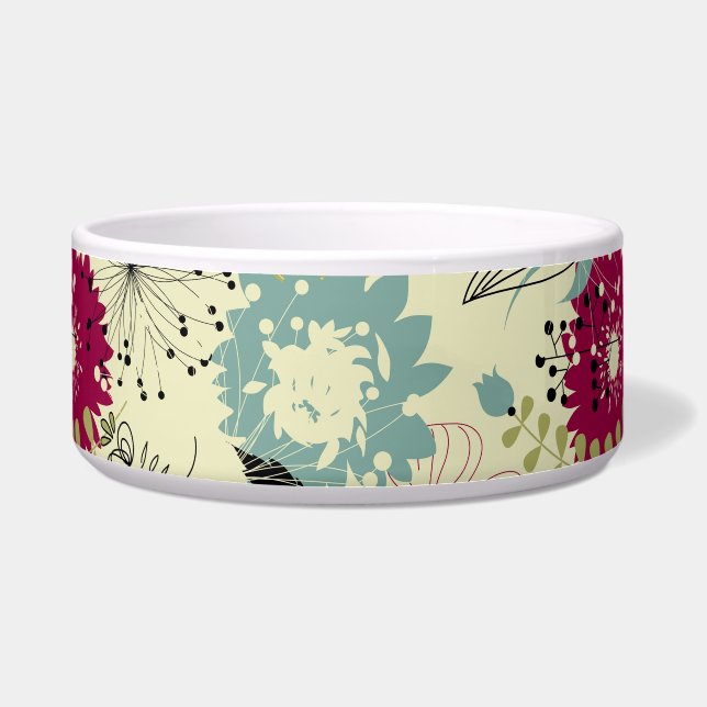 Tigela Tons Retro-Floral Pastel Design (Frente)