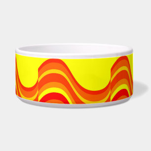 Tigela Toque vermelho e boliche amarelo