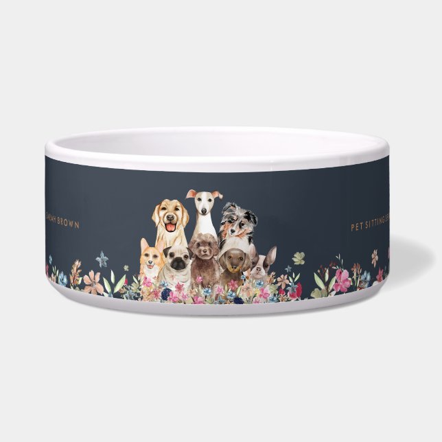 Tigela Tosa de Cachorros Fofos (Frente)