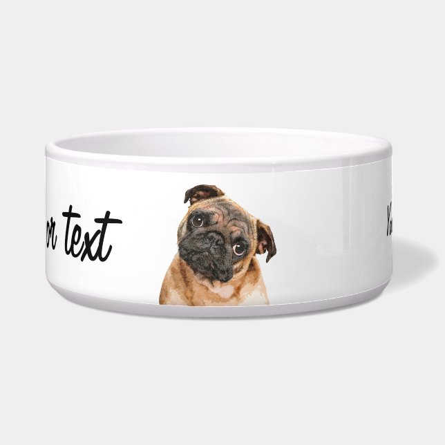 Tigela Totes Adore, Young Pug Dog (Frente)