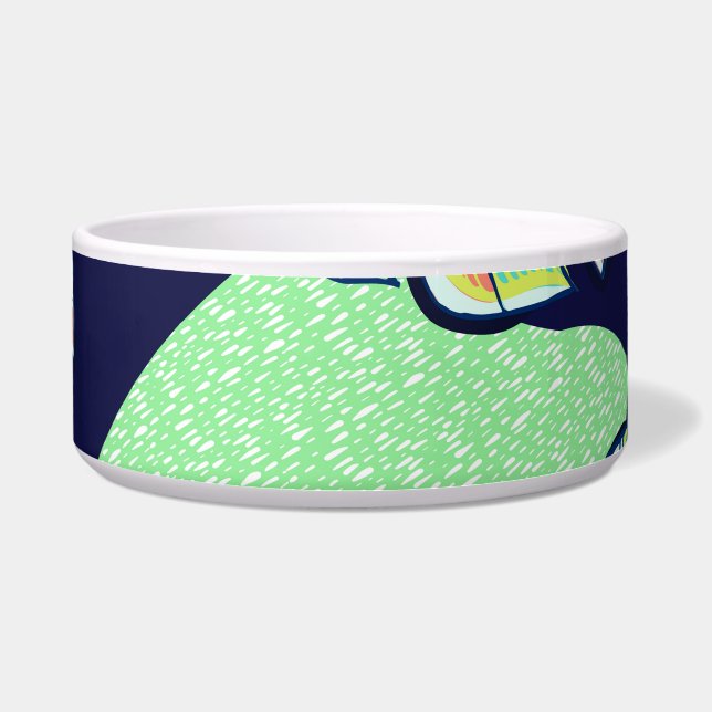 Tigela Trabalho de arte Tropical: Monstera Design (Frente)