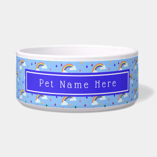 Tigela Trendy Cute Rainbow Sky Personalizado