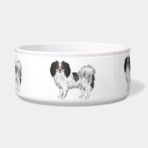 Tigela Tricolor Phalène Cute E Felizes Cães De Cartoon