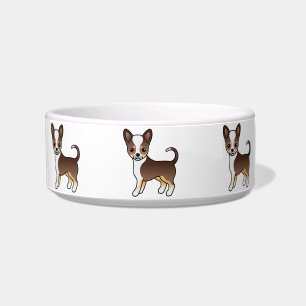 Tigela Tricolor Suave Casaco Chihuahua Cute Cães
