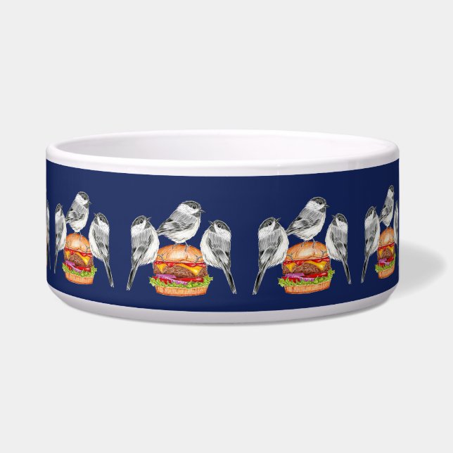 Tigela Trio de Aves Chickadee Cheeseburger (Direita)