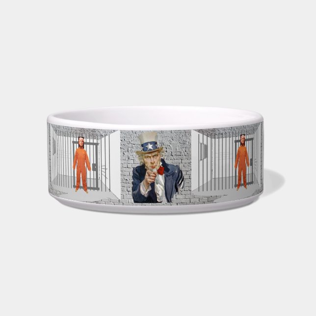 Tigela Trump Prisoner Pet Bowl (Frente)
