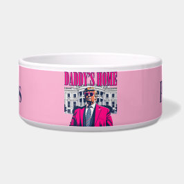 Tigela Trump residencial do pai, rosa personalizado