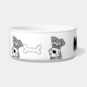 Tigela Um desenho animado para cães em miniatura