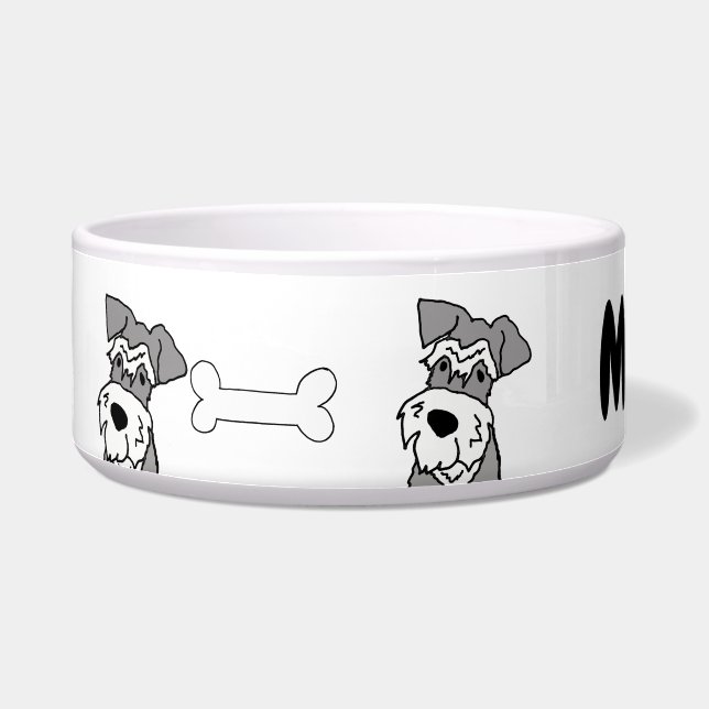 Tigela Um desenho animado para cães em miniatura (Esquerda)