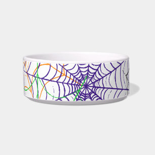 Tigela Um simples padrão na Web da aranha de Halloween