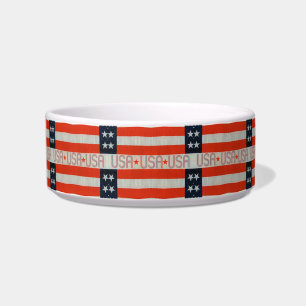 Tigela USA Flag Pet Bowl