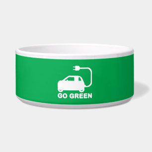 Tigela Vão os carros elétricos da movimentação verde