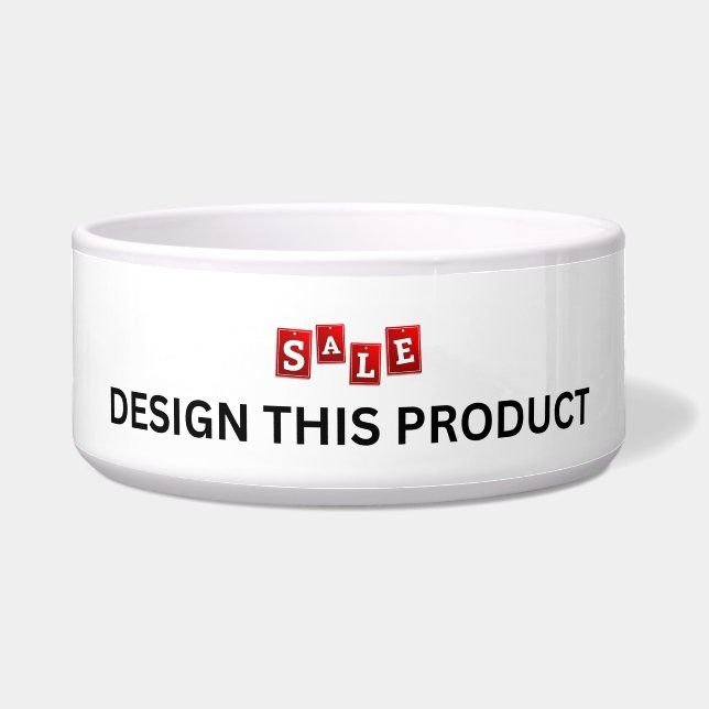 Tigela VENDA! Pet Bowl - Cerâmica - Grande - Personalizad (Frente)