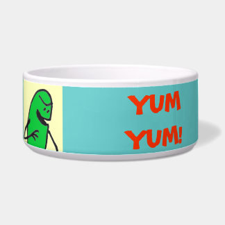 Tigela Verde Weenii "Yum Yum!" Pet Comida Bowl