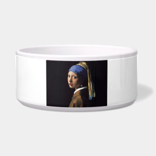 Tigela Vermeer Girl Pearl Enarrando pintura de arte
