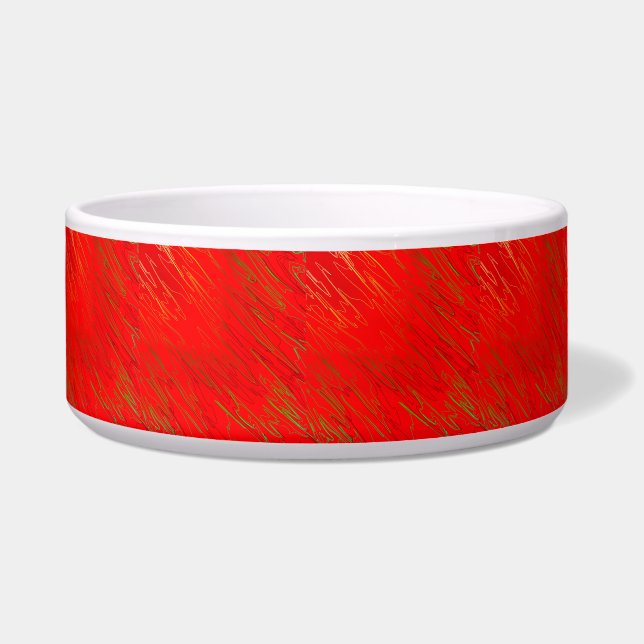 Tigela Vermelho Marbled (Frente)