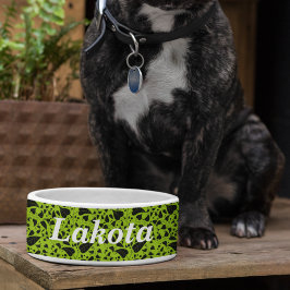 Tigela Vinhas pretas verdes de plantas gráficas