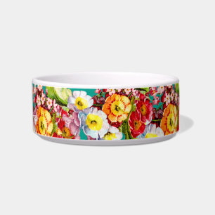 Tigela Vintage Art Floral Pattern Spring Flowers Primrose