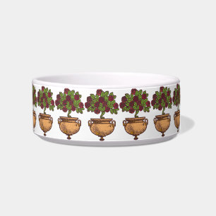 Tigela Vintage Art Nouveau rosa floral design