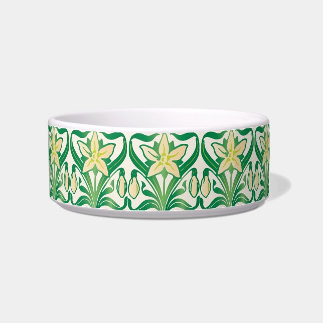 Tigela Vintage Art Nouveau snowdrop padrão floral (Direita)