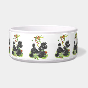Tigela Vintage Puppy Art Perky Poodle