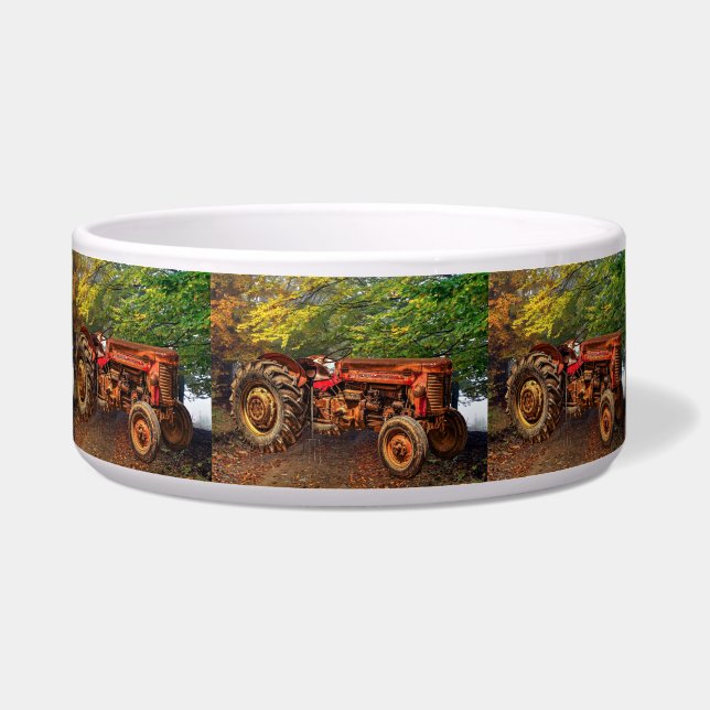 Tigela Vintage Red Fazenda Trator (Frente)