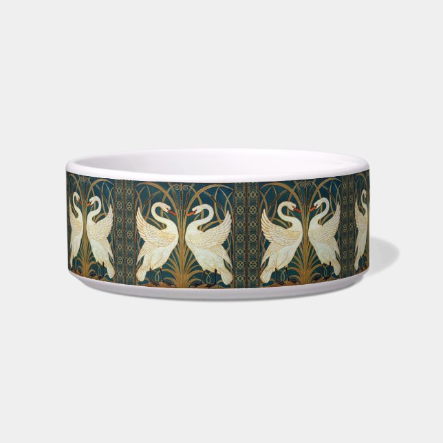 Tigela Walter Crane Swan, Rush E Iris Art Nouveau (Direita)
