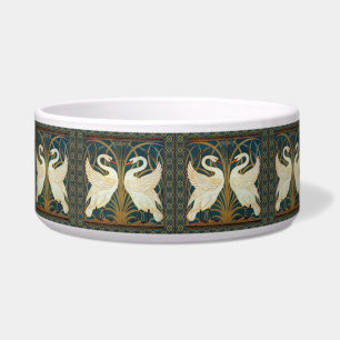 Tigela Walter Crane Swan, Rush E Iris Art Nouveau