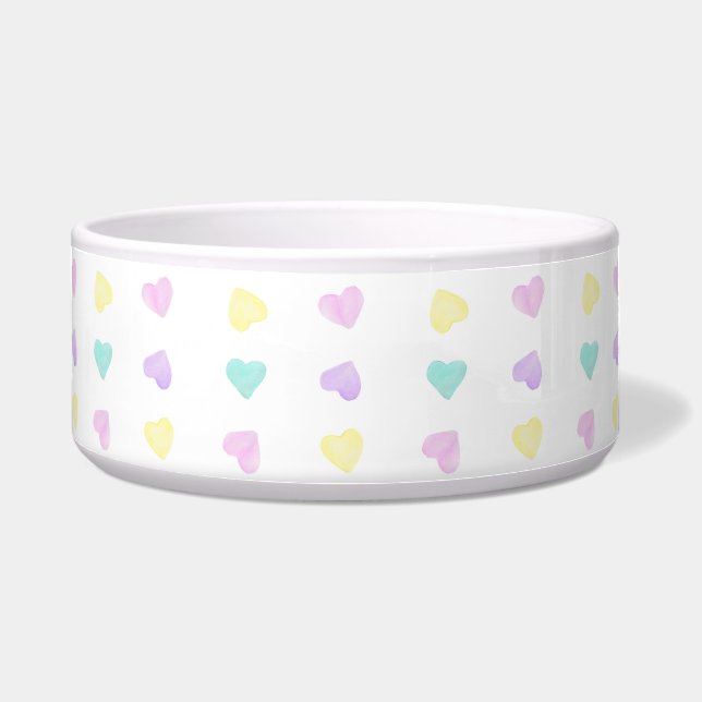 Tigela Watercolor Convo Heartz Pet Bowl (Frente)