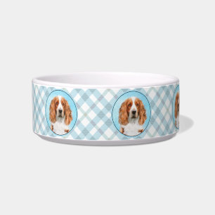 Tigela Welsh Springer Spaniel Painting - Arte Original de