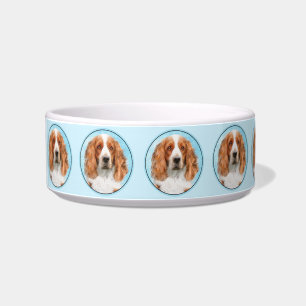 Tigela Welsh Springer Spaniel Painting - Arte Original De