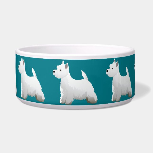 Tigela West Highland White Terrier Basic Brevee Design (Frente)