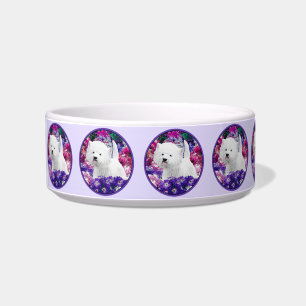 Tigela West Highland White Terrier Pintando Arte Canina