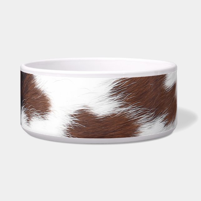 Tigela Western Brown Cowhide Large Pet Bowl (Direita)