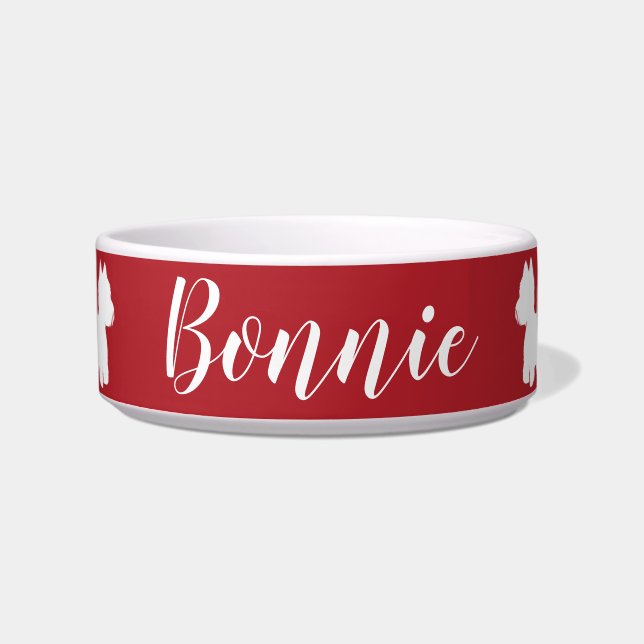 Tigela Westie Comida e Água Bowl (Frente)