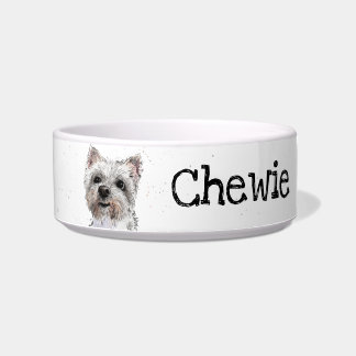 Tigela Westie, West Highland Terrier personalizável Bowl