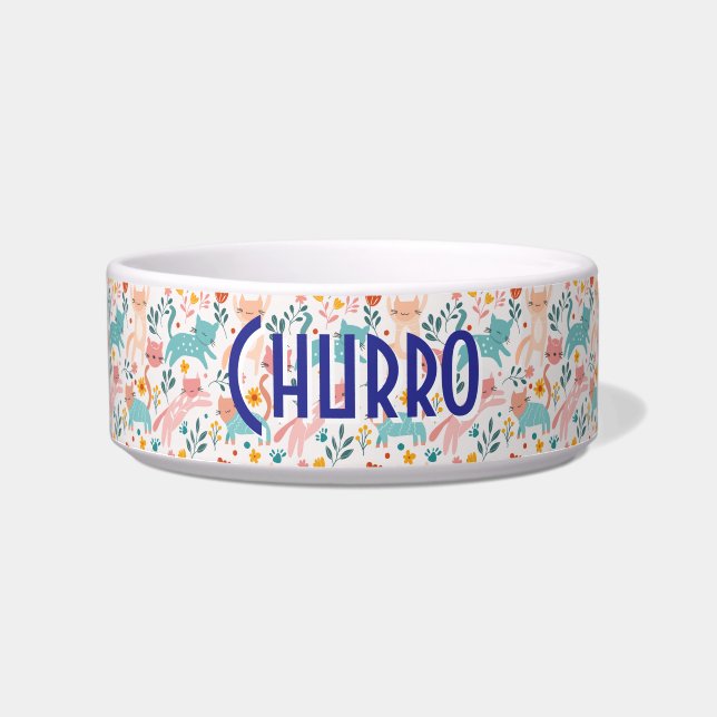 Tigela Whimsical Feline Garden Cat Bowl (Frente)