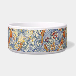 Tigela William Morris Gold Lily Victorian Botanical