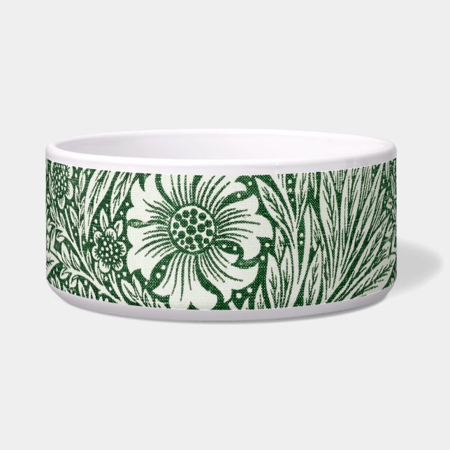 Tigela william morris marigold verde floral flor (Frente)
