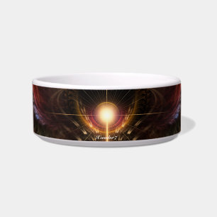 Tigela Wind Storm Fractal Art Pet Bowl