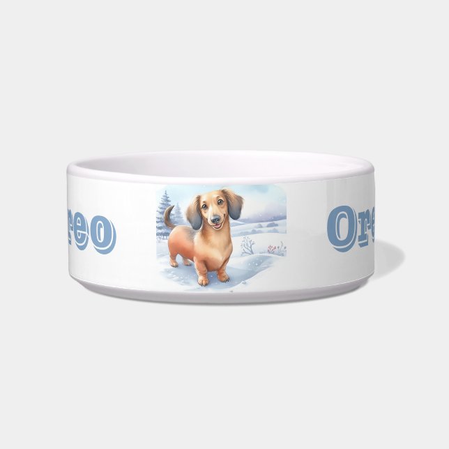 Tigela Winter Vibes Dachshund - Pet (Frente)