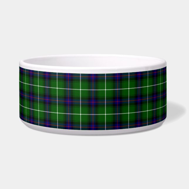Tigela Xadrez azul verde MacDonald tartan (Frente)