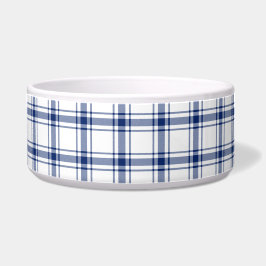 Tigela Xadrez náutico azul e branco