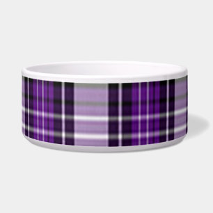 Tigela Xadrez Roxo E Preta