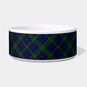 Tigela xadrez verde azul de tartan Black Watch