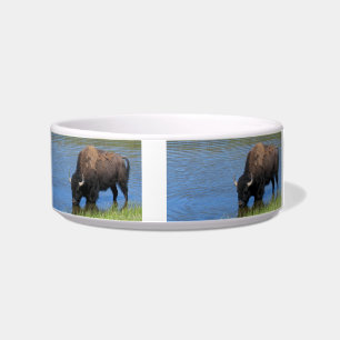Tigela Yellowstone Wild Buffalo em Pond